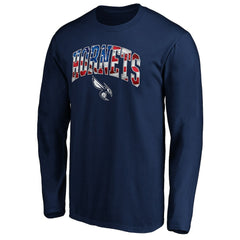 NBA - Charlotte Hornets Banner Wave Long Sleeve T-Shirt - Navy