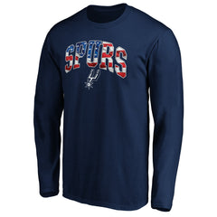 NBA - San Antonio Spurs Banner Wave Long Sleeve T-Shirt - Navy