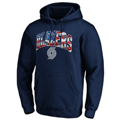 NBA - Portland Trail Blazers Banner Wave Pullover Hoodie - Navy