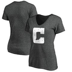 Indianapolis Colts Women's Secondary Logo V-Neck T-Shirt Heather Gray - NFL