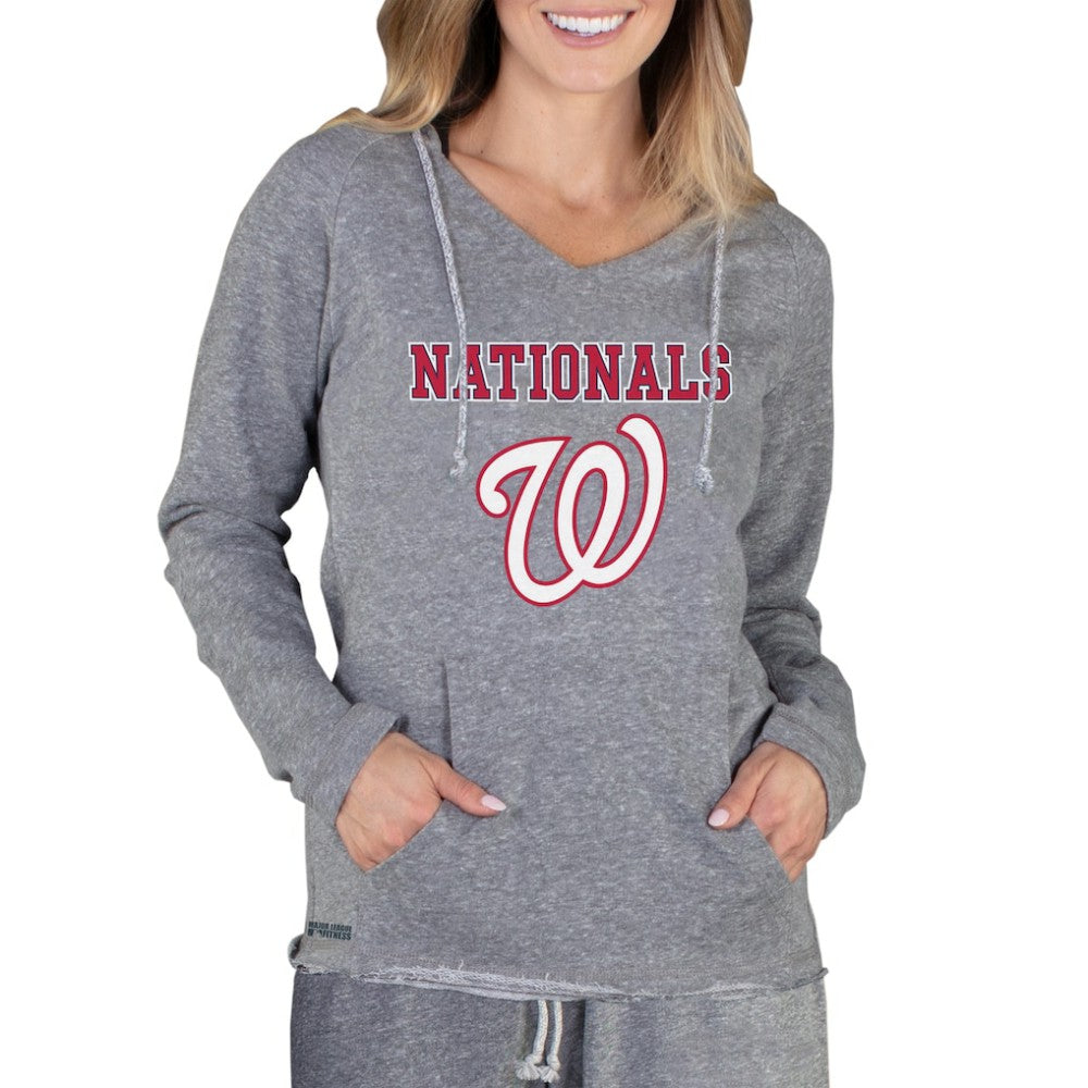 Washington Nationals Concepts Sport Women's Mainstream Terry Long Sleeve Hoodie Top Near Me