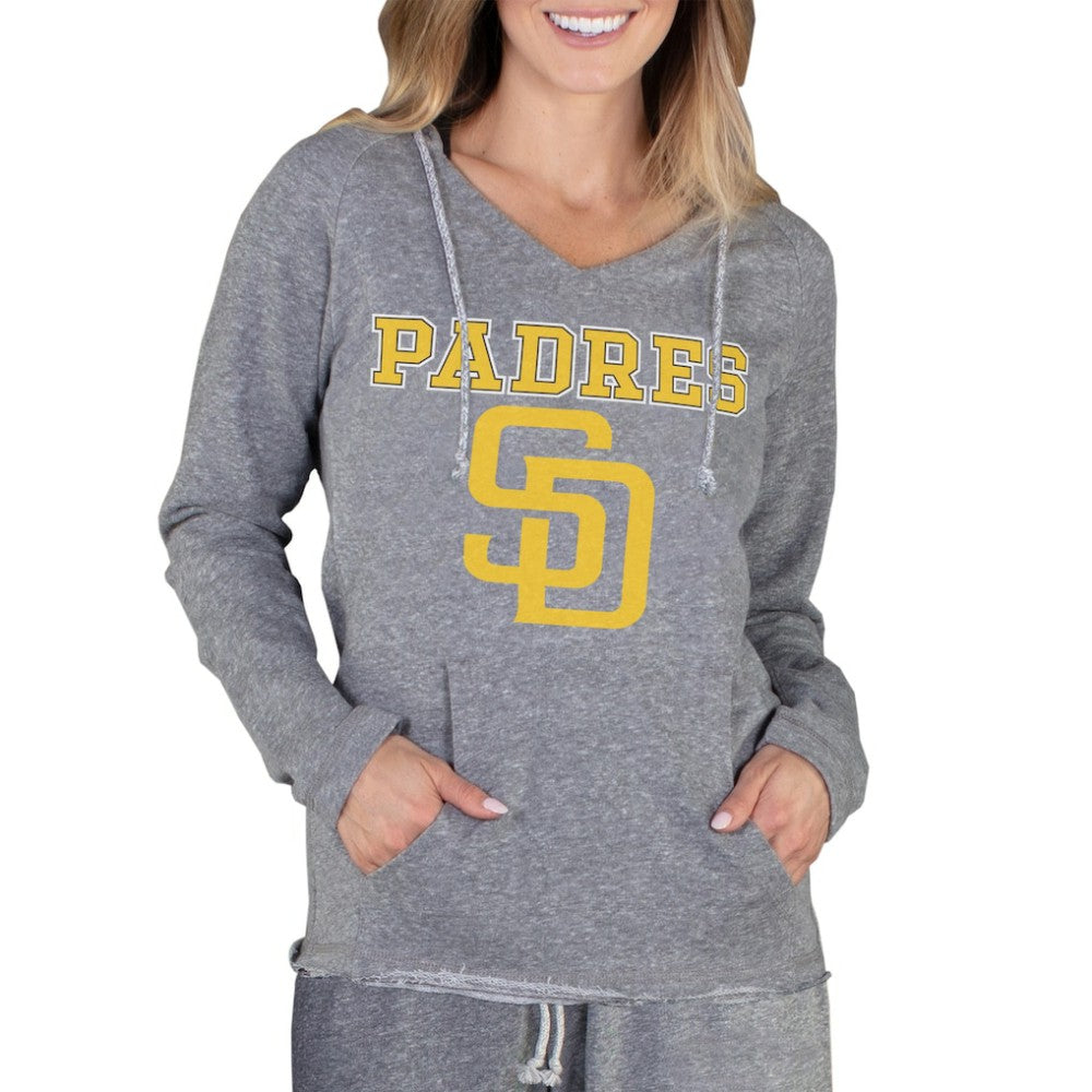 San Diego Padres Concepts Sport Women's Mainstream Terry Long Sleeve Hoodie Top for sale