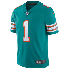 Tua Tagovailoa Miami Dolphins Alternate Vapor Limited Jersey Aqua - Nike
