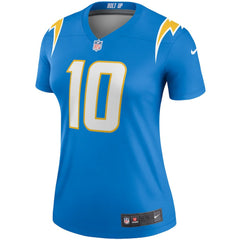 Justin Herbert Los Angeles Chargers Women's Legend Player Performance Top Powder Blue - Nike