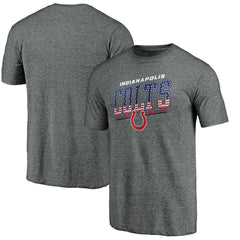 Indianapolis Colts Team Freedom Tri-Blend T-Shirt Gray - NFL