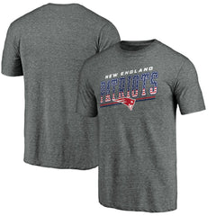 New England Patriots Team Freedom Tri-Blend T-Shirt Gray - NFL
