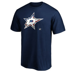 Dallas Stars - Banner Wave Logo T-Shirt Navy