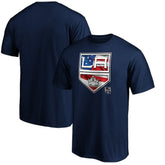 Los Angeles Kings - Banner Wave Logo T-Shirt Navy