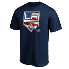 Los Angeles Kings - Banner Wave Logo T-Shirt Navy