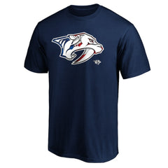 Nashville Predators - Banner Wave Logo T-Shirt Navy
