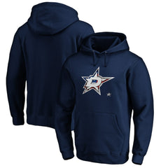 Dallas Stars - Banner Wave Logo Pullover Hoodie Navy