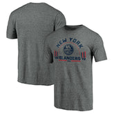 New York Islanders - Team Freedom Tri-Blend T-Shirt Heathered Gray