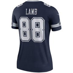 CeeDee Lamb Dallas Cowboys Women's Legend Player Performance Top Navy - Nike