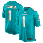 Tua Tagovailoa Miami Dolphins Player Game Jersey Aqua - Nike