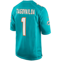Tua Tagovailoa Miami Dolphins Player Game Jersey Aqua - Nike