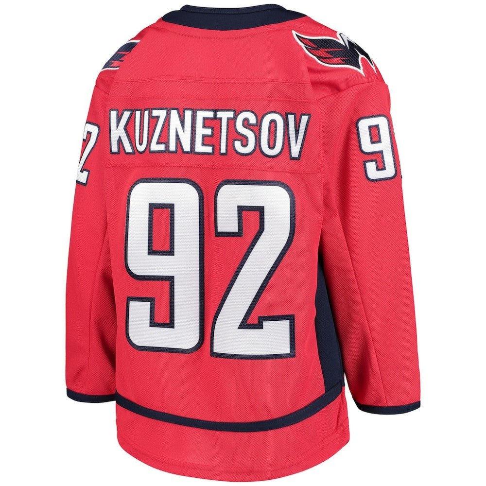 Evgeny Kuznetsov Washington Capitals Youth Home Premier Player Jersey - Red | NHL Jerseys