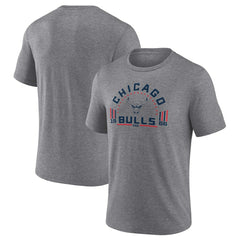NBA - Chicago Bulls Team Freedom Tri-Blend T-Shirt - Gray