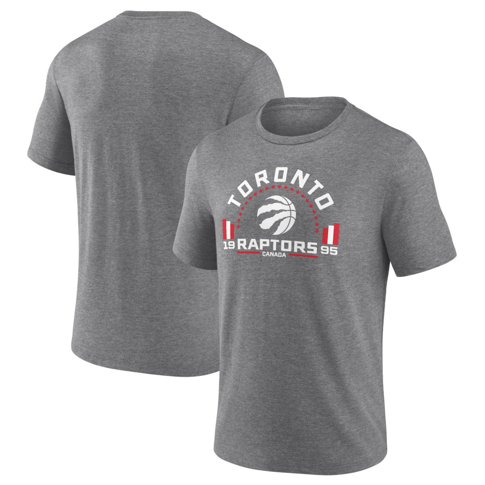 NBA - Toronto Raptors Team Freedom Tri-Blend T-Shirt - Gray