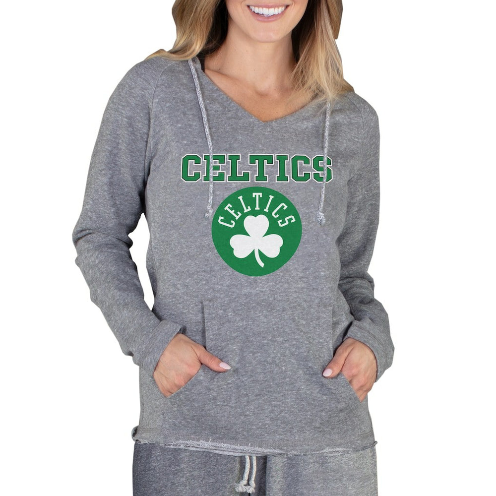 NBA - Boston Celtics Concepts Sport Women's Mainstream Terry Hooded Top - Gray
