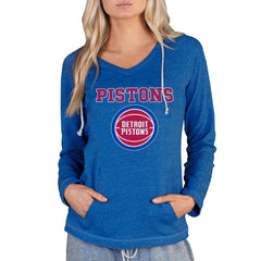 NBA - Detroit Pistons Concepts Sport Women's Mainstream Terry Hooded Top - Royal