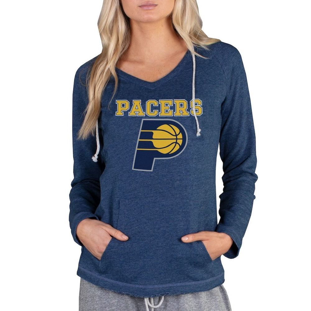 NBA - Indiana Pacers Concepts Sport Women's Mainstream Terry Hooded Top - Navy