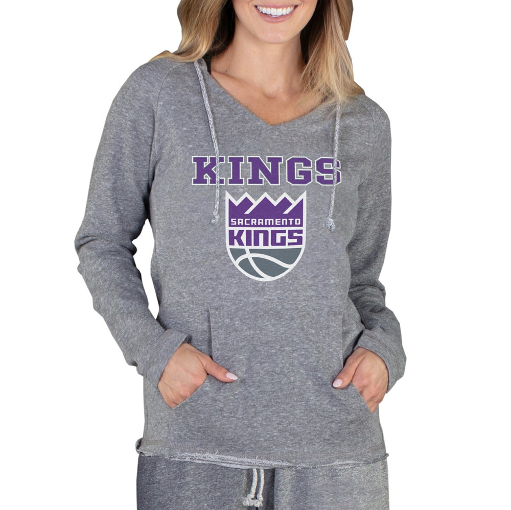 NBA - Sacramento Kings Concepts Sport Women's Mainstream Terry Hooded Top - Gray