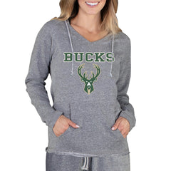 NBA - Milwaukee Bucks Concepts Sport Women's Mainstream Terry Hooded Top - Gray