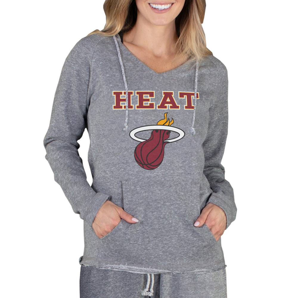 NBA - Miami Heat Concepts Sport Women's Mainstream Terry Hooded Top - Gray