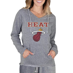 NBA - Miami Heat Concepts Sport Women's Mainstream Terry Hooded Top - Gray