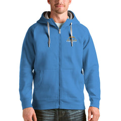 Los Angeles Chargers Antigua Victory Full-Zip Hoodie Powder Blue - NFL