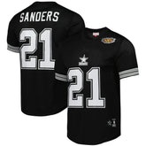Deion Sanders Dallas Cowboys Retired Player Name & Number Mesh Top Black - Mitchell & Ness