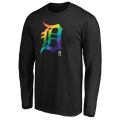 Detroit Tigers Team Pride Logo Long Sleeve T-Shirt discount