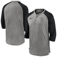 Tampa Bay Rays Nike Authentic Collection Flux Henley Raglan 3/4-Sleeve T-Shirt Sale