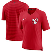 Washington Nationals Nike Authentic Collection Pregame Performance V-Neck T-Shirt On Sale