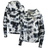 Las Vegas Raiders New Era Women's Tie Dye Fleece Full-Zip Hoodie Black - NFL