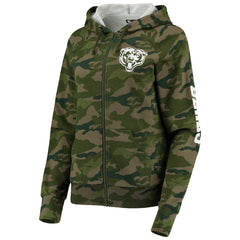 Chicago Bears New Era Women's Raglan Full-Zip Hoodie Camo - NFL