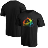Colorado Avalanche - Team Pride Logo T-Shirt Black