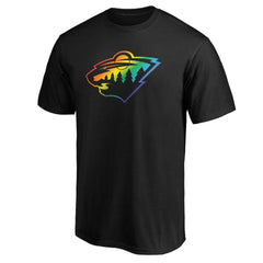 Minnesota Wild - Team Pride Logo T-Shirt Black