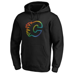 Calgary Flames - Team Pride Logo Pullover Hoodie Black