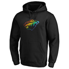 Minnesota Wild - Team Pride Logo Pullover Hoodie Black