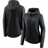 Miami Marlins Nike Women's Authentic Collection Baseball Performance Full-Zip Hoodie Lifestyle