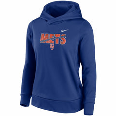 New York Mets Nike Women's Club Angle Performance Pullover Hoodie Near Me