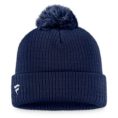 St. Louis Blues - Fanatics Primary Logo Cuffed Knit Hat with Pom Navy