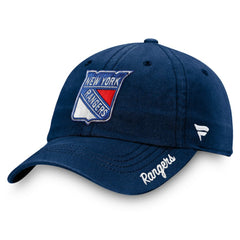 New York Rangers Fanatics Women's Primary Logo Adjustable Hat Navy