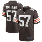 Clay Matthews Cleveland Browns Game Retired Player Jersey Brown - Nike