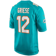 Bob Griese Miami Dolphins Game Retired Player Jersey Aqua - Nike