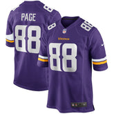 Alan Page Minnesota Vikings Game Retired Player Jersey Purple - Nike