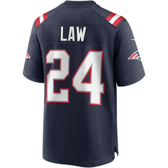 Ty Law New England Patriots Game Retired Player Jersey Navy - Nike