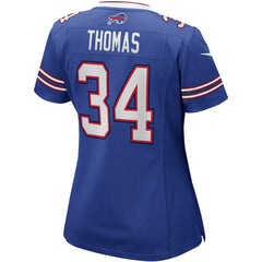 Thurman Thomas Buffalo Bills Women's Game Retired Player Jersey Royal - Nike