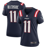 Drew Bledsoe New England Patriots Women's Game Retired Player Jersey Navy - Nike